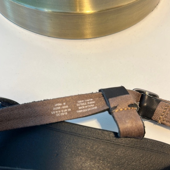 Women's Olukai Black Strappy Sandals - Picture 2 of 6